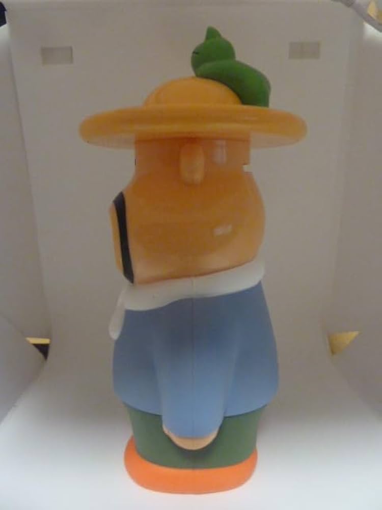 Amazon.co.jp: meiji 明治 カール カールおじさん 貯金箱 麦わら帽子に